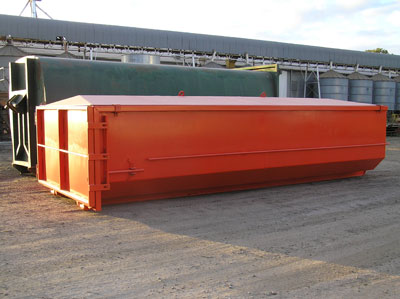 Truck hook lift bins made by Callide Manufacturing Company Biloela.
